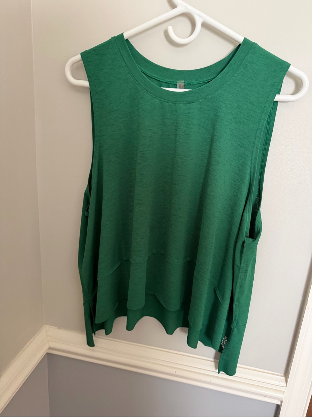 Free People Green Sleeveless Women's Active Top Size Large